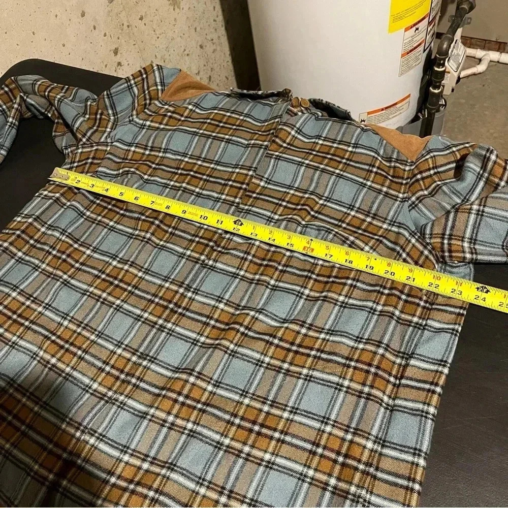 Norton Mcnaughton Size 1X Western Plaid Flannel Shirt Jacket Shacket - Picture 6 of 7